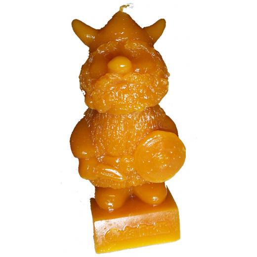 Wikinger Kerze aus Bienenwachs