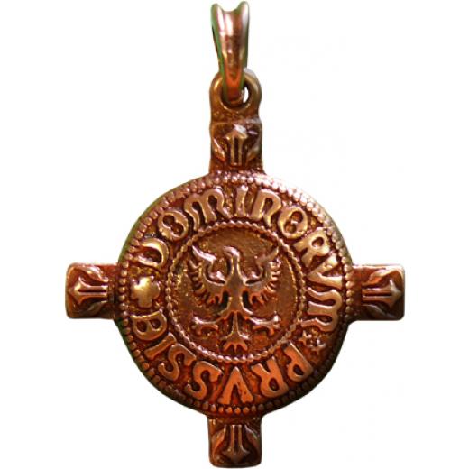 TEUTONENKREUZ Altbronze (Kettenanhänger)