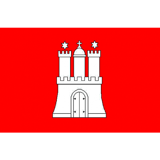 LÄNDERFAHNE / HAMBURG