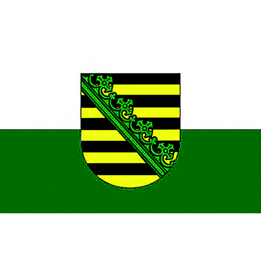 LÄNDERFAHNE / SACHSEN