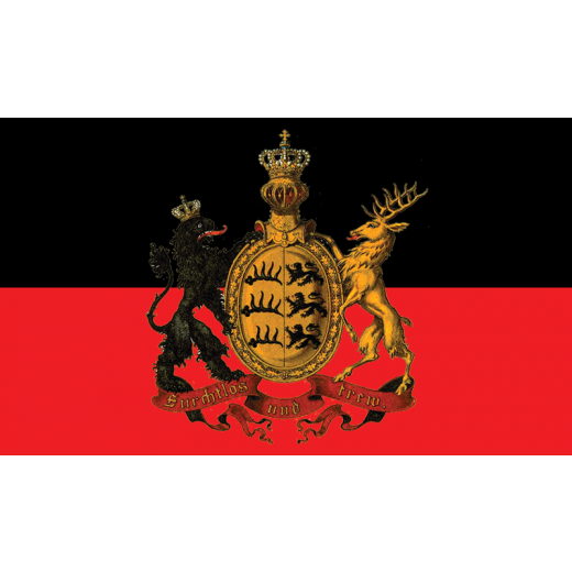 LÄNDERFAHNE / KÖNIGREICH WÜRTTEMBERG