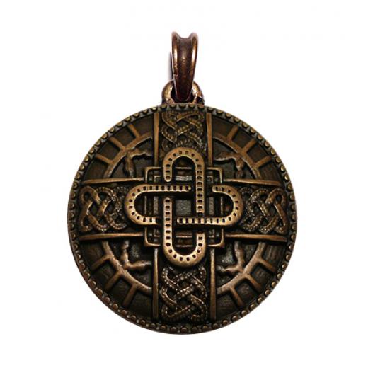 MEROWINGER AMULETT Altmessing (Kettenanhänger)