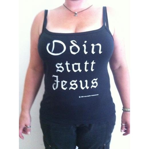 Odin statt Jesus - Dort treffe ich... Spaghetti Girlie Shirt