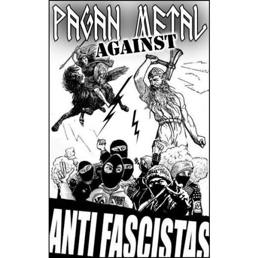 Pagan Metal against Antifascistas (50x Propaganda Aufkleber)