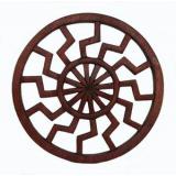 Schwarze Sonne klein (Holz Wandschmuck)