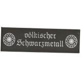 völkischer Schwarzmetall groß (Aufnäher)