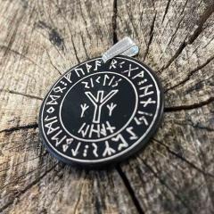 Protect seal Algiz (Pendant from Horn)
