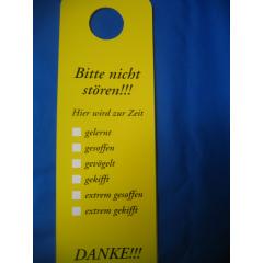 Bitte nicht stören! (Türschild)