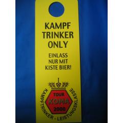 KAMPFTRINKER ONLY (Türschild)