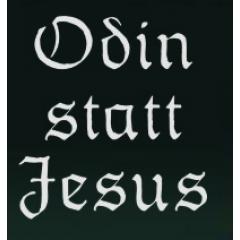 Odin statt Jesus (Autoaufkleber)