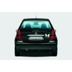 Raben greifen Fisch / Hugin und Munin (Autoaufkleber)