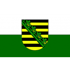 LÄNDERFAHNE / SACHSEN