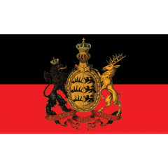 LÄNDERFAHNE / KÖNIGREICH WÜRTTEMBERG