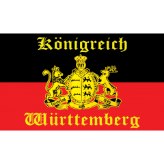 LÄNDERFAHNE / KÖNIGREICH WÜRTTEMBERG