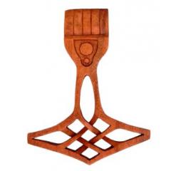 Thor Hammer klein (Holz, Handgeschnitzt)