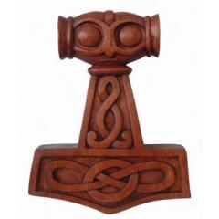 Mjöllnir (Holz, Handgeschnitzt)