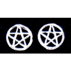 Ohrstecker Pentagramm im Kreis