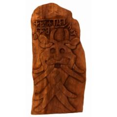 Odins Maske Runenstein (Holz Wandschmuck)