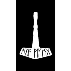 Thors Hammer - Liga Viking Car Sticker