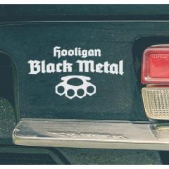 Hooligan Black Metal Autoaufkleber