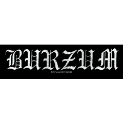Burzum - Logo in silber (Superstrip - Aufnäher)